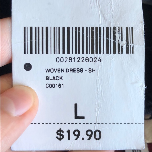 Black denim, front zip mini dress - Picture 2 of 2